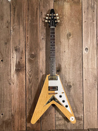 SOLD - Hamer Vector V Korina 2004 Flying V - Mahar's Vintage Guitars