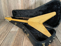 SOLD - Hamer Vector V Korina 2004 Flying V - Mahar's Vintage Guitars