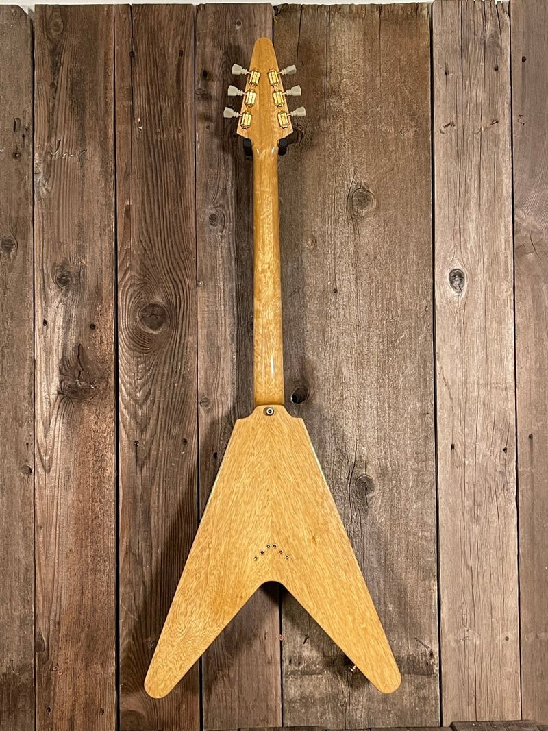 SOLD - Hamer Vector V Korina 2004 Flying V - Mahar's Vintage Guitars