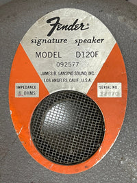 SOLD - JBL D120F 12" Speaker - Mahar's Vintage Guitars