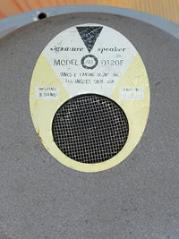 SOLD - JBL D120F 12" Speaker 8ohm Old Recone 1960s - Mahar's Vintage Guitars