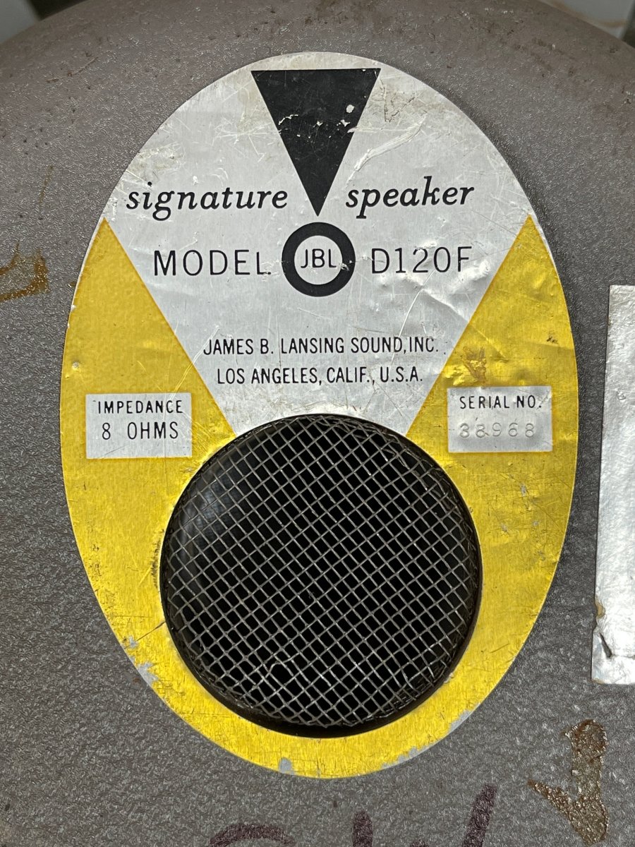SOLD - JBL D120F 12" Speaker - Mahar's Vintage Guitars