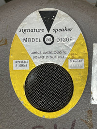 SOLD - JBL D120F 12" Speaker - Mahar's Vintage Guitars