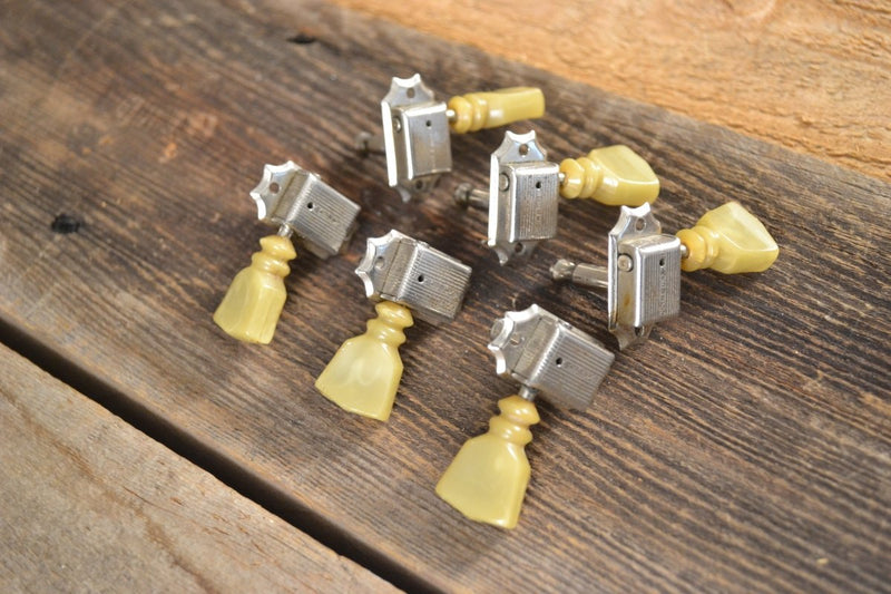 SOLD - Kluson Double Ring Single Line Tuners 1959 1960 Les Paul Burst ES - Mahar's Vintage Guitars