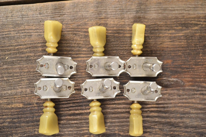 SOLD - Kluson Double Ring Single Line Tuners 1959 1960 Les Paul Burst ES - Mahar's Vintage Guitars