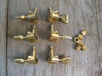 SOLD - Kluson Gold Waffle Back Gibson Tuners Tuning Machines with Bushings Les Paul 1970s - Mahar's Vintage Guitars