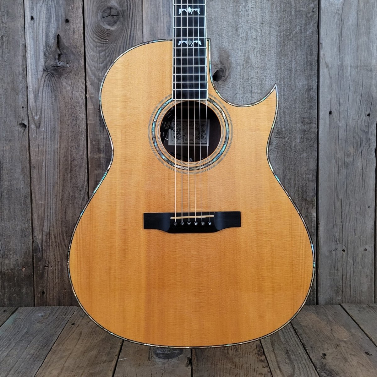 SOLD - Larrivee C - 10 Custom Gryphon Headstock Inlay - 1995 - Mahar's Vintage Guitars