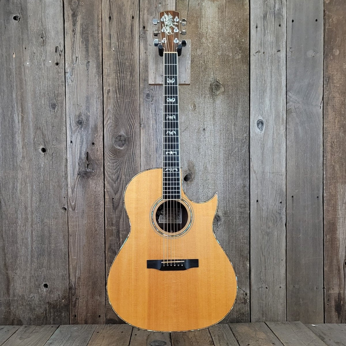 SOLD - Larrivee C - 10 Custom Gryphon Headstock Inlay - 1995 - Mahar's Vintage Guitars