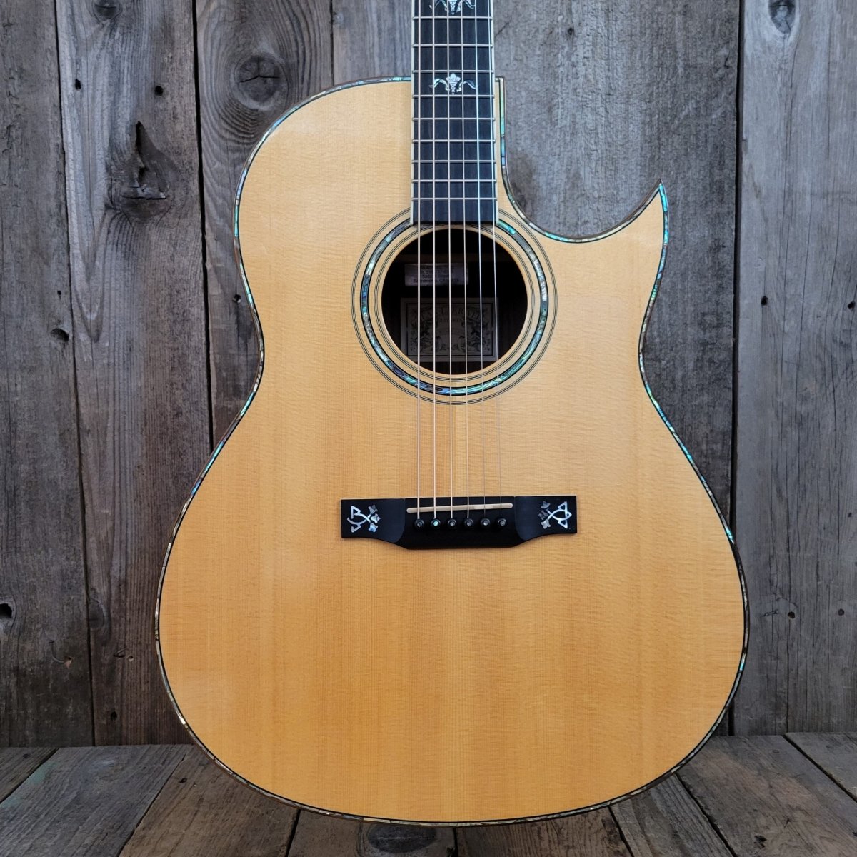 SOLD - Larrivee C - 10 Custom with Ladie Headstock Inlay - 1995 - Mahar's Vintage Guitars