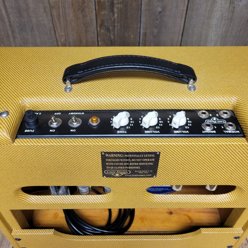 SOLD - Louis Electric Amps HD12 Combo Guitar Amp Tweed Harvard Deluxe - Mahar's Vintage Guitars