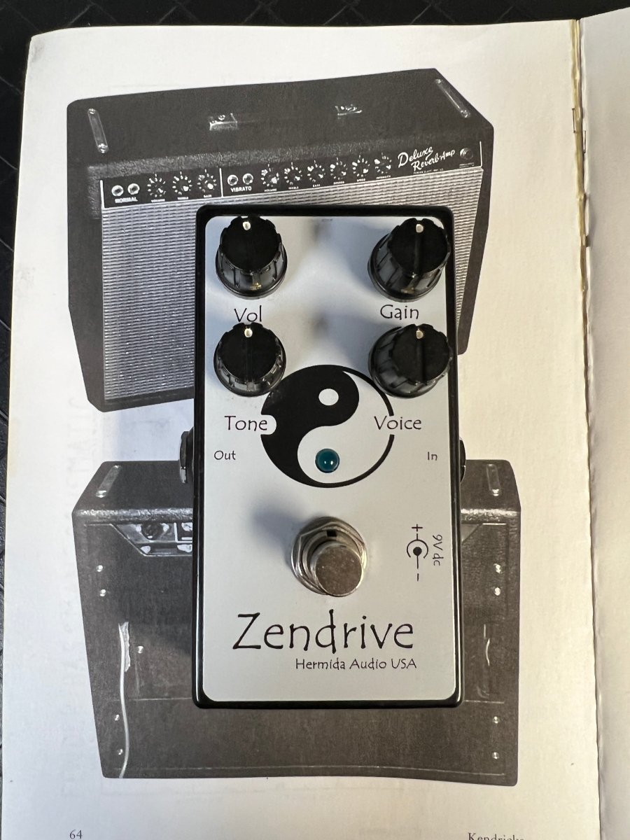 SOLD - Lovepedal Hermida Audio Zendrive Black and Silver 2010s Early Version - Mahar's Vintage Guitars