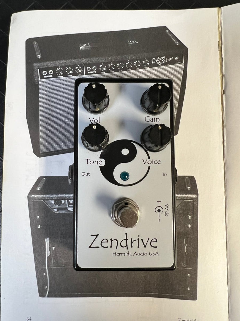 SOLD - Lovepedal Hermida Audio Zendrive Black and Silver 2010s Early Version - Mahar's Vintage Guitars