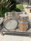 SOLD - Ludwig Drum Shell Kit Club Date 1965 Champagne Sparkle Keystone Incomplete - Mahar's Vintage Guitars