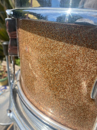 SOLD - Ludwig Drum Shell Kit Club Date 1965 Champagne Sparkle Keystone Incomplete - Mahar's Vintage Guitars