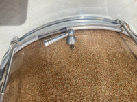 SOLD - Ludwig Drum Shell Kit Club Date 1965 Champagne Sparkle Keystone Incomplete - Mahar's Vintage Guitars