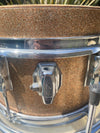 SOLD - Ludwig Drum Shell Kit Club Date 1965 Champagne Sparkle Keystone Incomplete - Mahar's Vintage Guitars