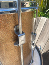 SOLD - Ludwig Drum Shell Kit Club Date 1965 Champagne Sparkle Keystone Incomplete - Mahar's Vintage Guitars