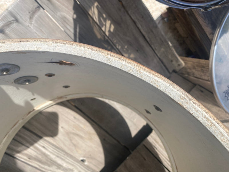 SOLD - Ludwig Drum Shell Kit Club Date 1965 Champagne Sparkle Keystone Incomplete - Mahar's Vintage Guitars