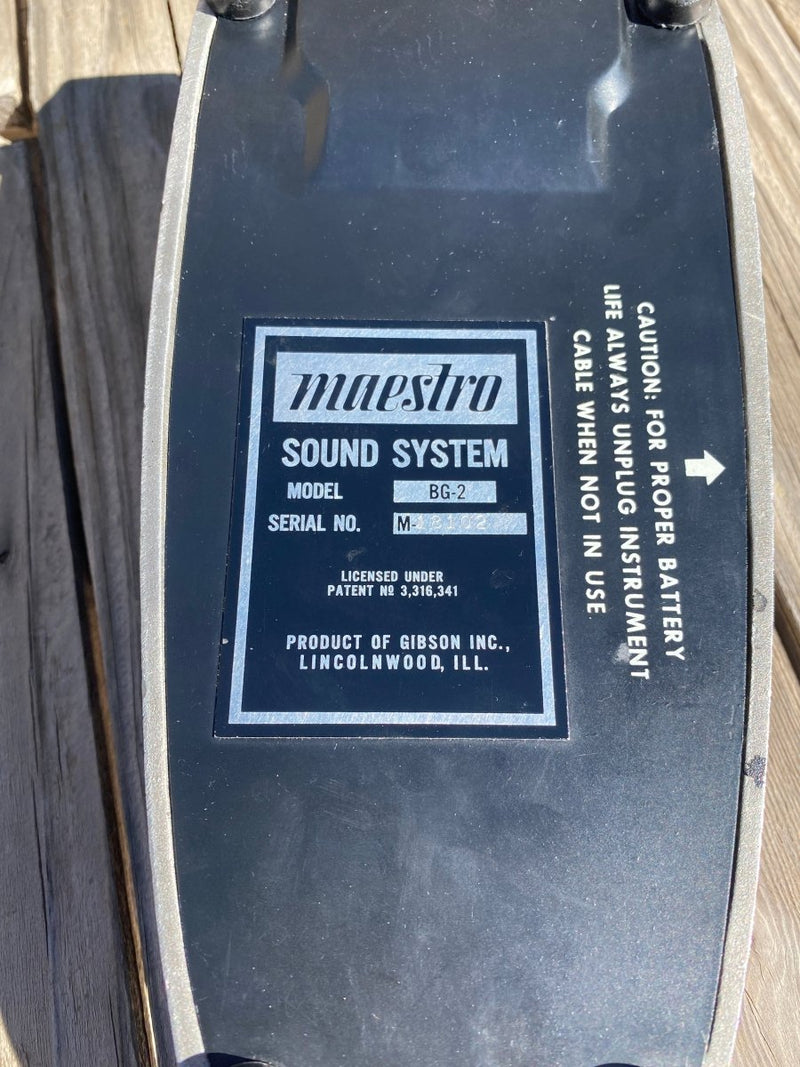 SOLD - Maestro BG - 2 Boomerang 2 "Boomer" boost and wah pedal 1970s near mint - Mahar's Vintage Guitars