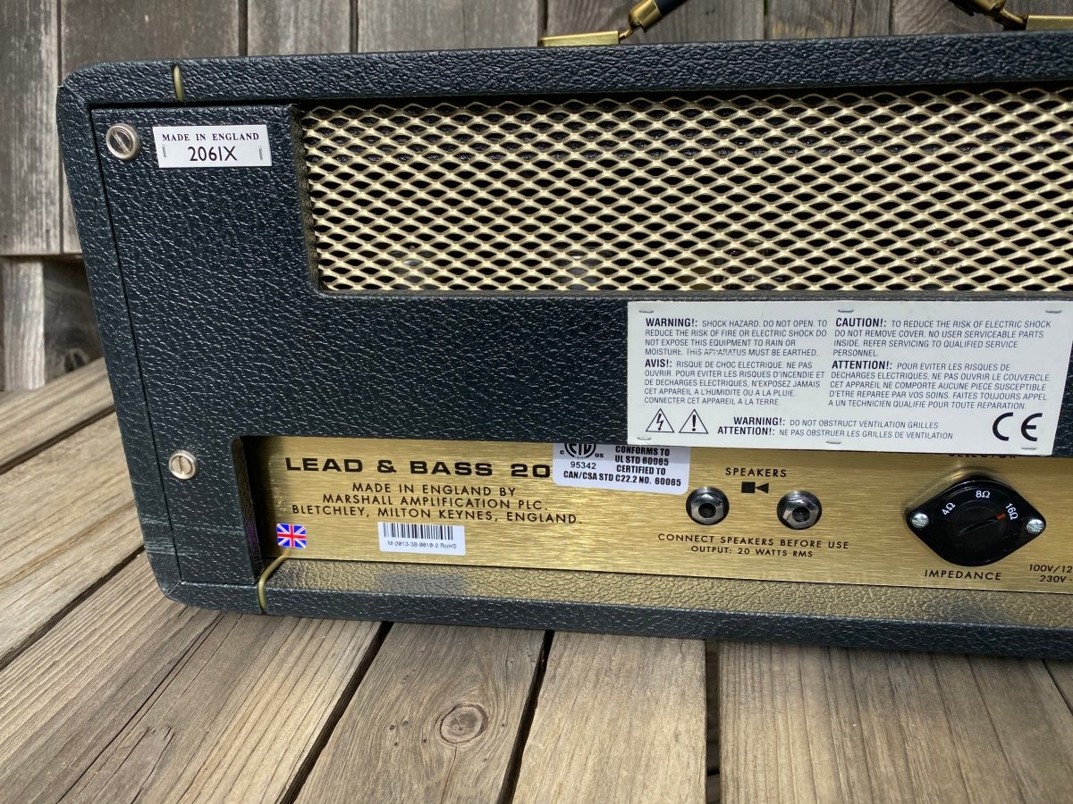 SOLD - Marshall 2061x Handwired Lead and Bass 20 Reissue 2013