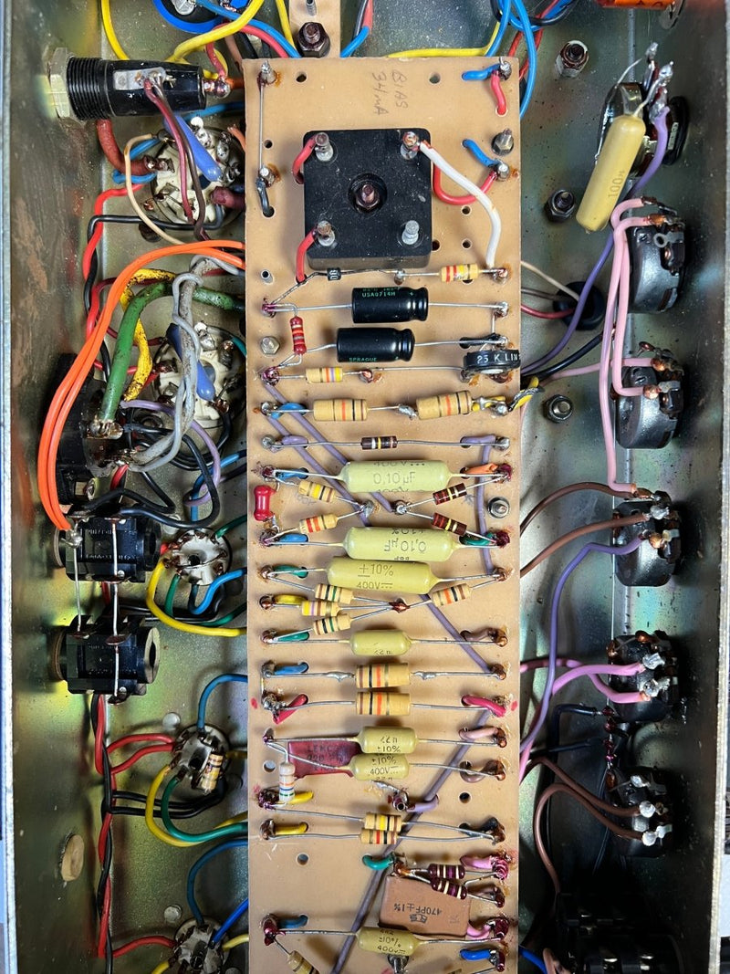 SOLD - Marshall Model 1987 JMP 50 watt Lead guitar amp head 1972 - Mahar's Vintage Guitars