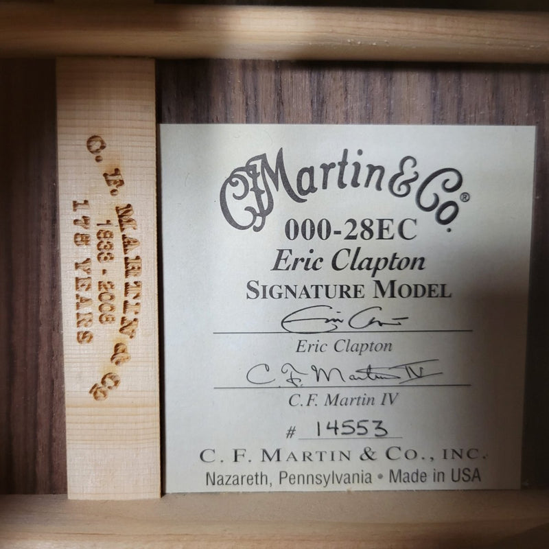 SOLD - Martin 000 - 28EC Eric Clapton Signature Model 2008 - Mahar's Vintage Guitars
