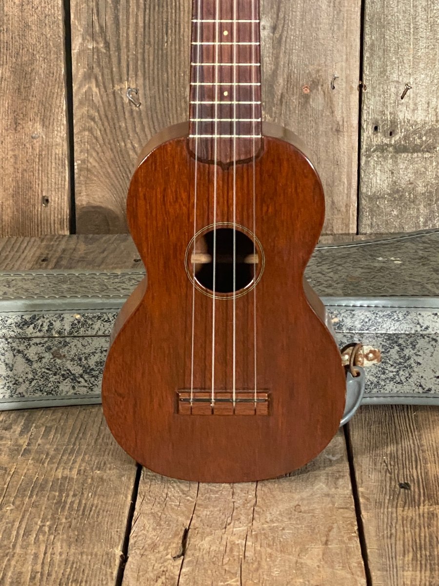 SOLD - Martin Style O Soprano Ukulele ca. 1960 with Original Case, Near Mint - Mahar's Vintage Guitars