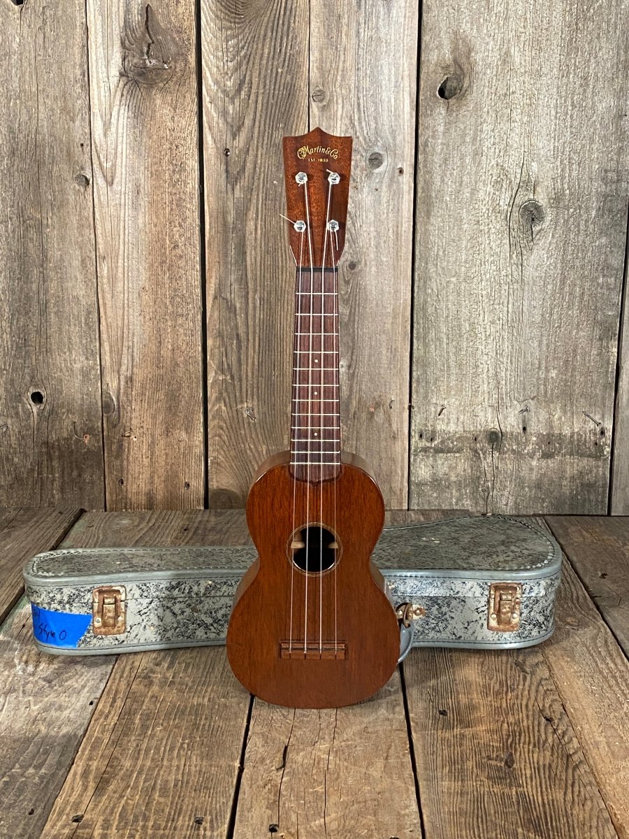 SOLD - Martin Style O Soprano Ukulele ca. 1960 with Original Case, Near Mint - Mahar's Vintage Guitars