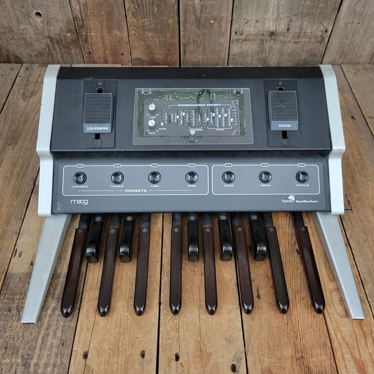 SOLD - Moog Taurus 1 Analog Bass Synth Pedal and Tone Generator - 1974 - 81 - Mahar's Vintage Guitars