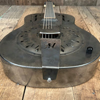 SOLD - Mule Resophonic Tri - Cone Round Neck Resonator Guitar - Mahar's Vintage Guitars