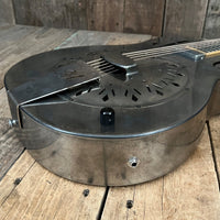 SOLD - Mule Resophonic Tri - Cone Round Neck Resonator Guitar - Mahar's Vintage Guitars