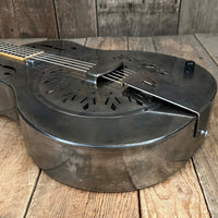 SOLD - Mule Resophonic Tri - Cone Round Neck Resonator Guitar - Mahar's Vintage Guitars