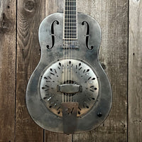 SOLD - Mule Resophonic Tri - Cone Round Neck Resonator Guitar - Mahar's Vintage Guitars
