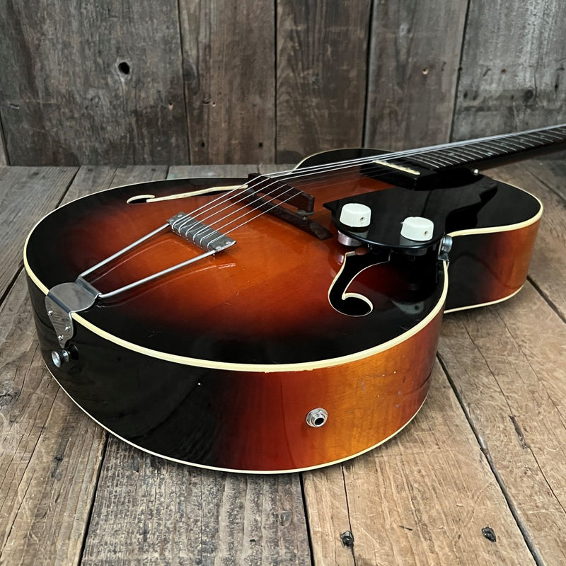SOLD - National Model 1125 Dynamic Sold Top Archtop Guitar 1953 Sunburst - Mahar's Vintage Guitars