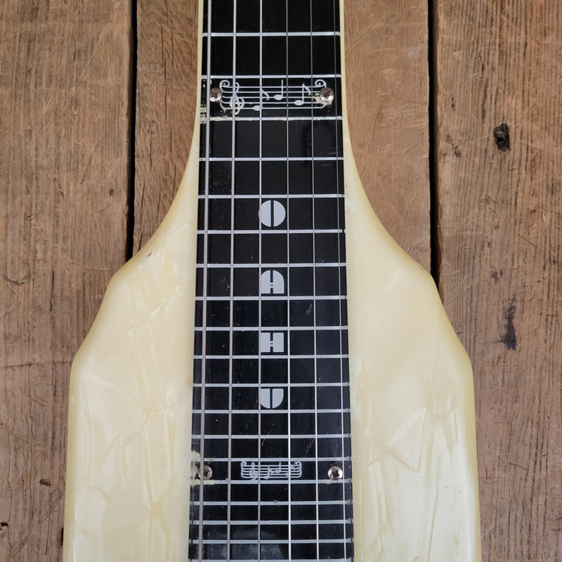 SOLD - Oahu (By Valco) "Symphony in White" Mother of Pearl Lap Steel - 1954 - Mahar's Vintage Guitars
