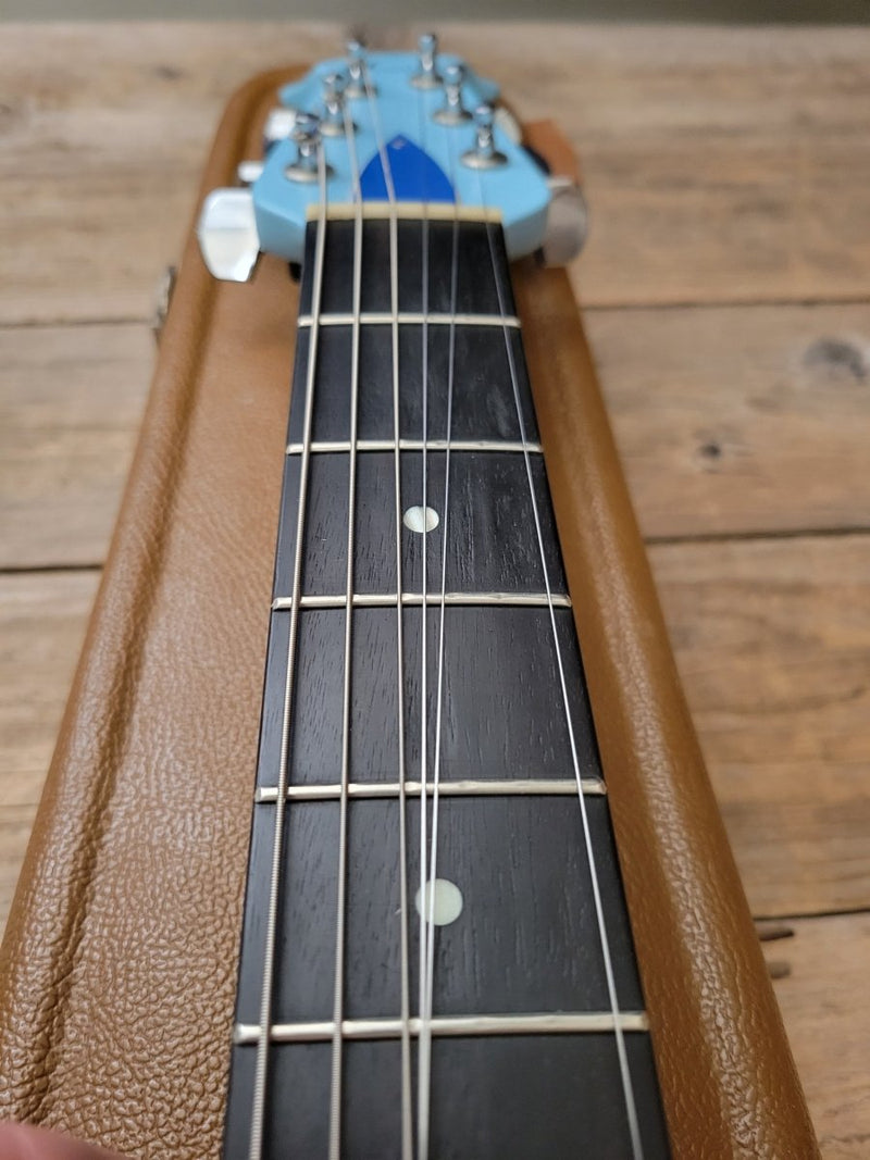 SOLD - Ovation Breadwinner 1973 Sky Blue Lyrachord finish - Mahar's Vintage Guitars