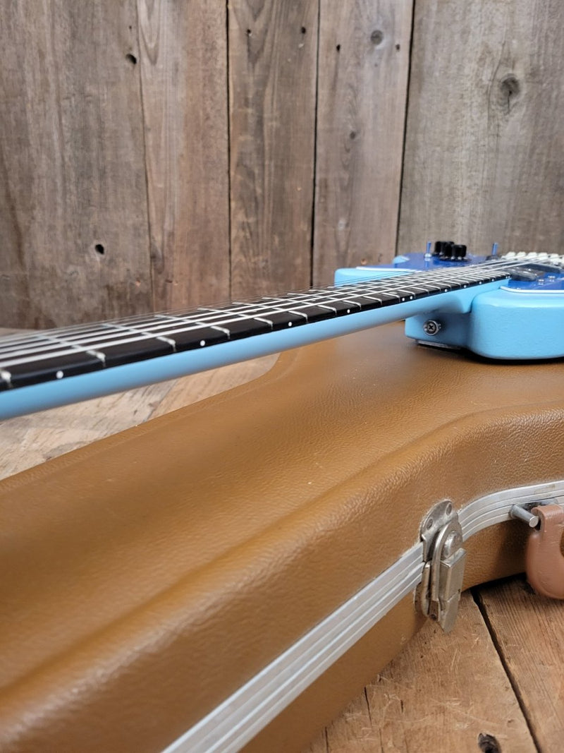 SOLD - Ovation Breadwinner 1973 Sky Blue Lyrachord finish - Mahar's Vintage Guitars