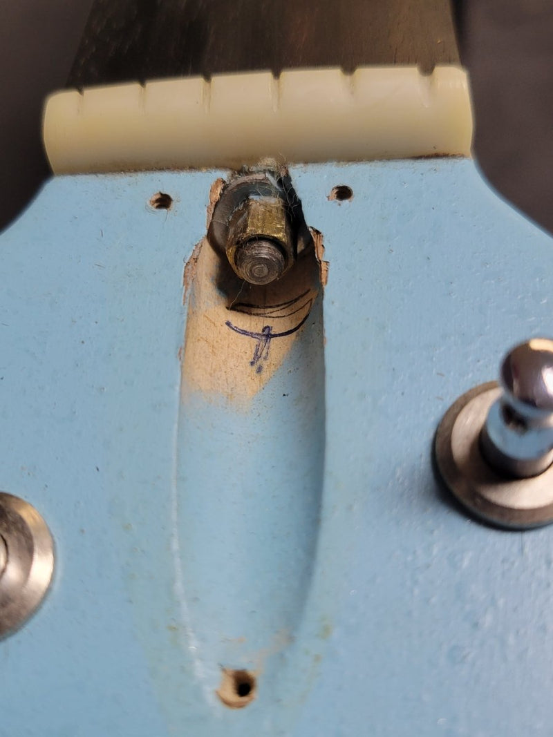 SOLD - Ovation Breadwinner 1973 Sky Blue Lyrachord finish - Mahar's Vintage Guitars