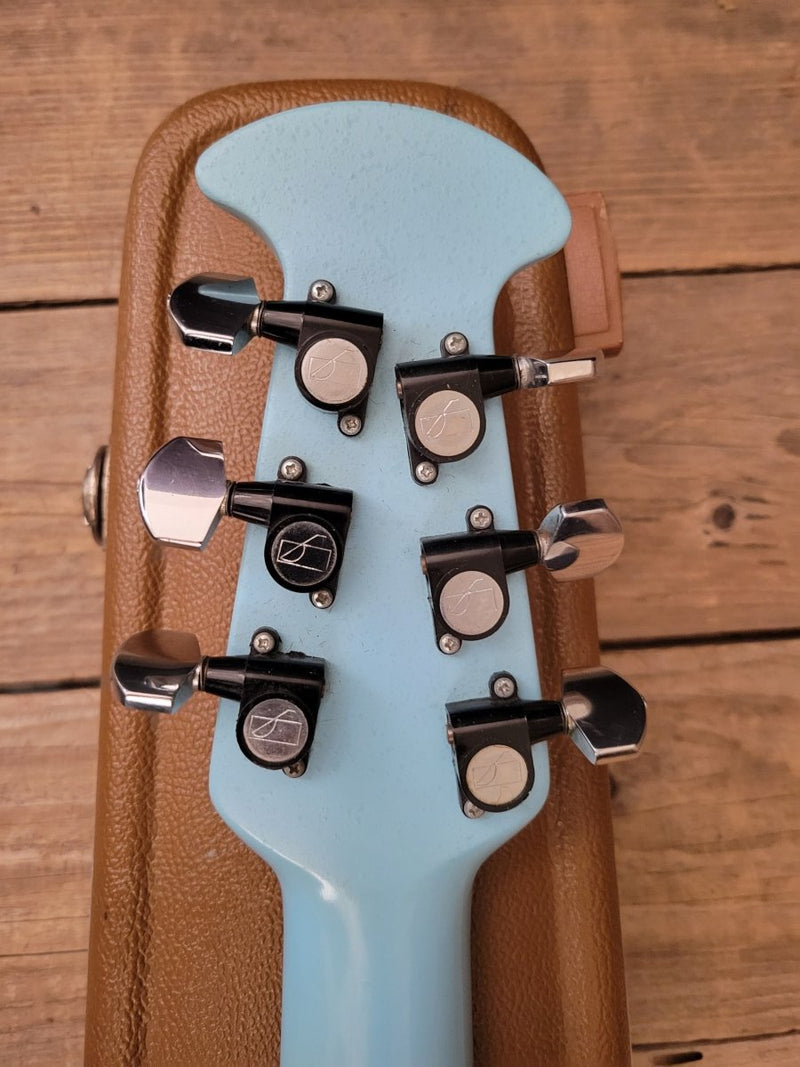 SOLD - Ovation Breadwinner 1973 Sky Blue Lyrachord finish - Mahar's Vintage Guitars