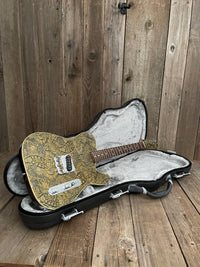 SOLD - Phillipe Dubreuille Philgood Esquire T - Style Paisley - Mahar's Vintage Guitars