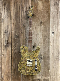 SOLD - Phillipe Dubreuille Philgood Esquire T - Style Paisley - Mahar's Vintage Guitars