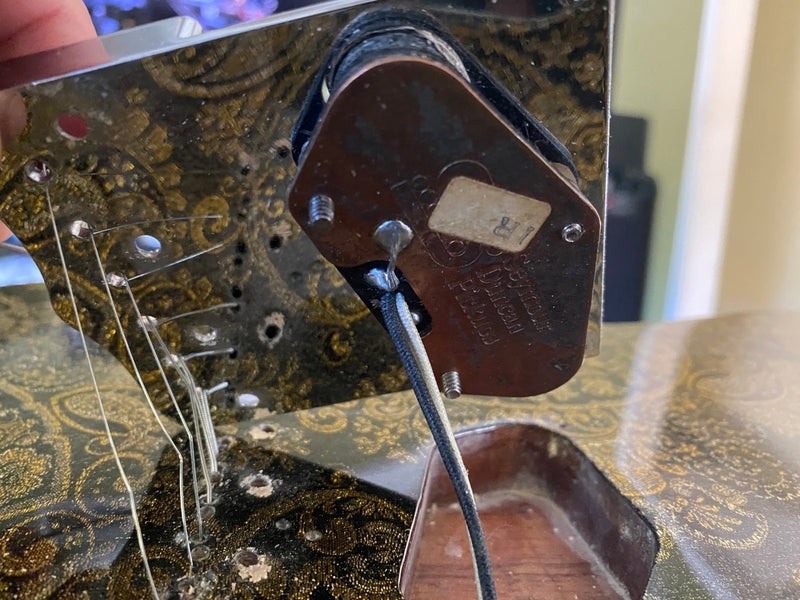 SOLD - Phillipe Dubreuille Philgood Esquire T - Style Paisley - Mahar's Vintage Guitars