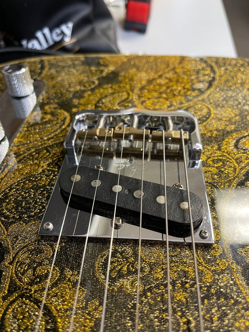 SOLD - Phillipe Dubreuille Philgood Esquire T - Style Paisley - Mahar's Vintage Guitars