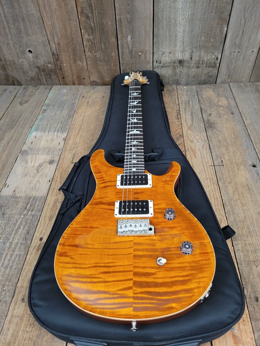 SOLD - PRS CE24 2016 Vintage Yellow Rosewood Fretboard Paul Reed Smith Amber - Mahar's Vintage Guitars