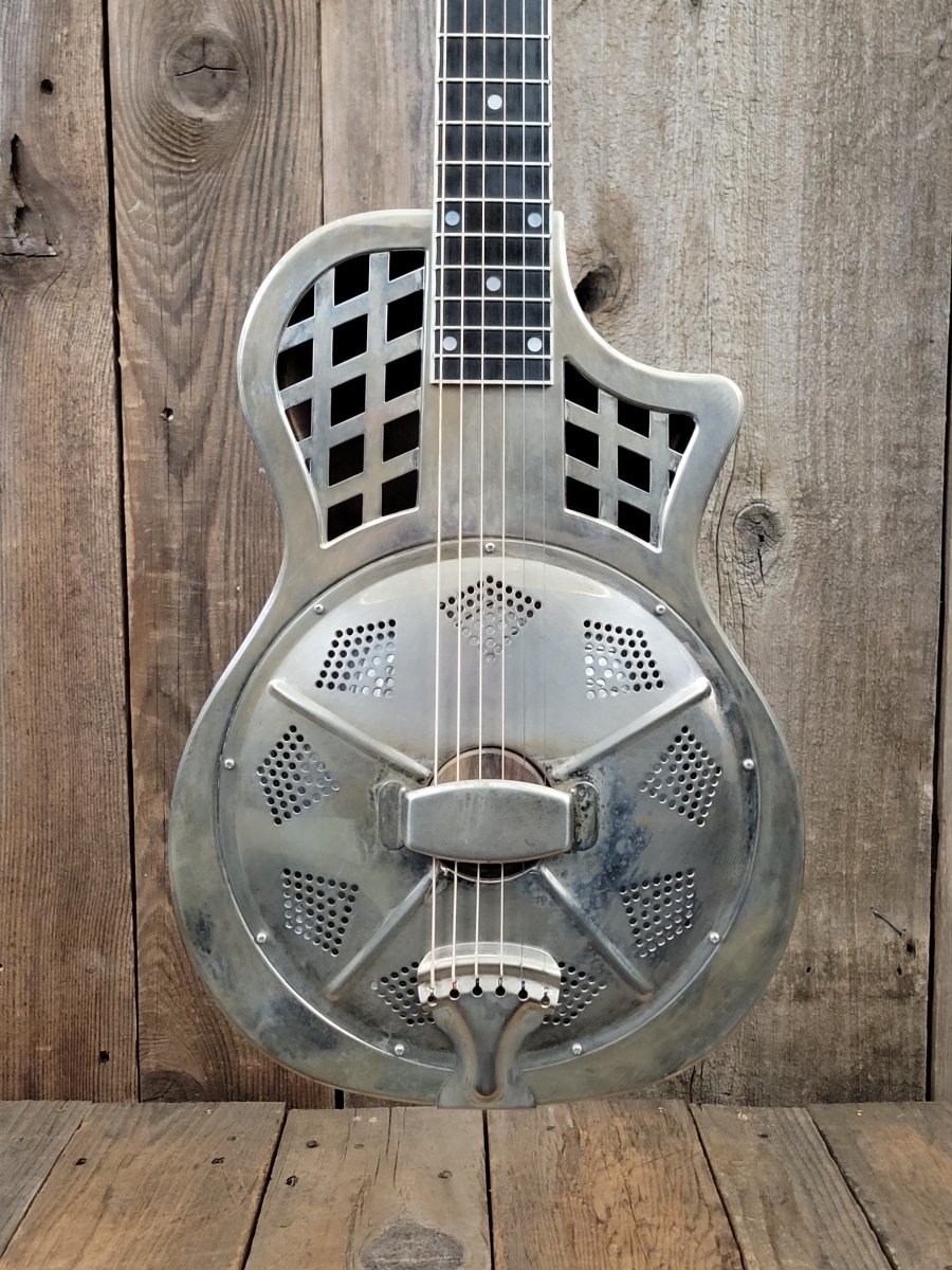 SOLD - Republic Highway 61 Standard Resonator Nickel Relic - Mahar's Vintage Guitars