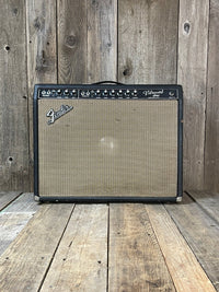 Sold - Sell us yours! - Fender AA763 Vibroverb 1964 FEIC Pre CBS Blackpanel - Mahar's Vintage Guitars