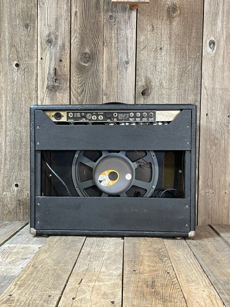Sold - Sell us yours! - Fender AA763 Vibroverb 1964 FEIC Pre CBS Blackpanel - Mahar's Vintage Guitars