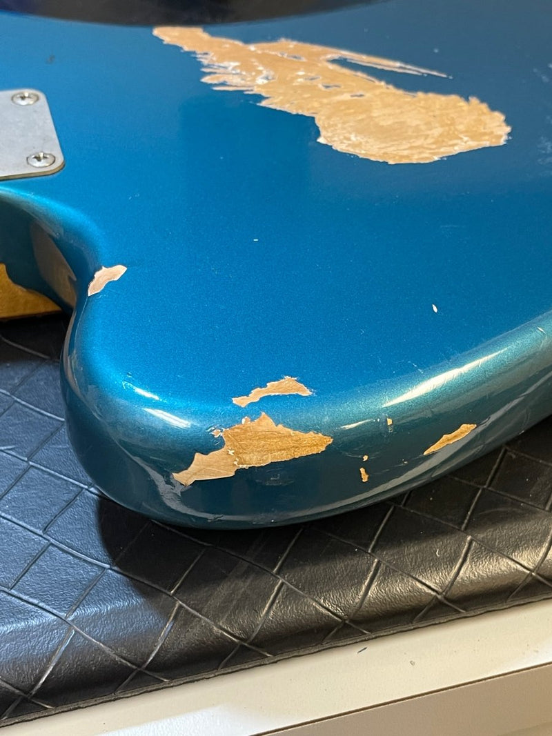 SOLD - Sell us yours! Fender Jaguar 1964 Custom Color Lake Placid Blue with Gold Hardware - Mahar's Vintage Guitars