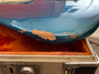 SOLD - Sell us yours! Fender Jaguar 1964 Custom Color Lake Placid Blue with Gold Hardware - Mahar's Vintage Guitars