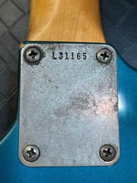 SOLD - Sell us yours! Fender Jaguar 1964 Custom Color Lake Placid Blue with Gold Hardware - Mahar's Vintage Guitars